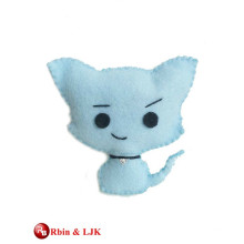 customized OEM design blue cat plush toy